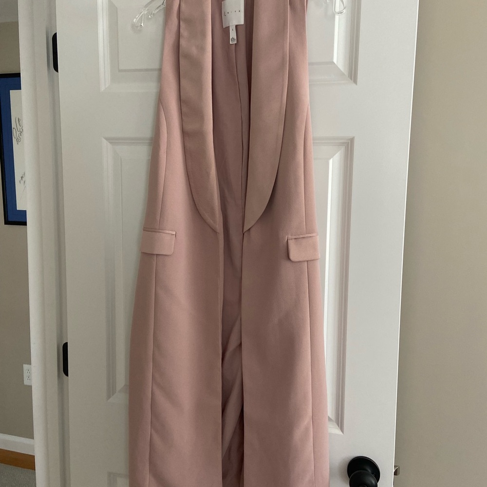 Leith Blush Pink Tailored Sleeveless Vest